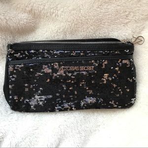 Victoria’s Secret black/silver sequin clutch bag